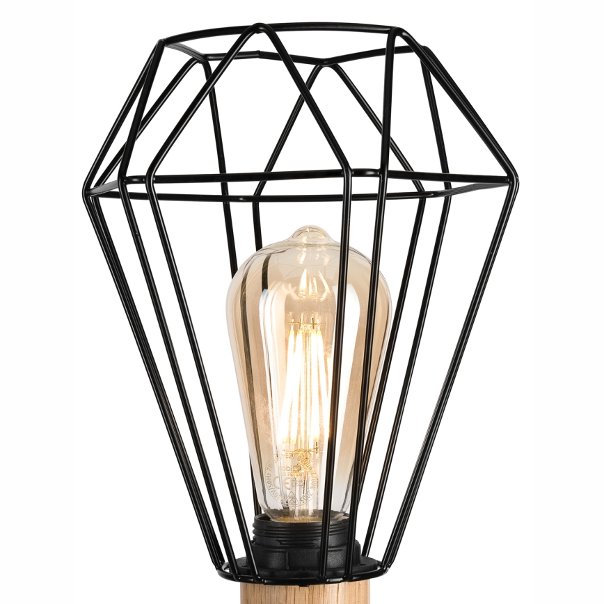 Brilagi - Galda lampa WOODY BASKET 1xE27/60W/230V ozols