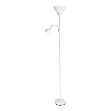 Brilagi - Grīdas lampa ARIANA 1xE27/100W/230V + 1xE14/25W balta