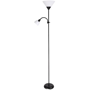 Brilagi - Grīdas lampa ARIANA 1xE27/100W/230V + 1xE14/25W melna
