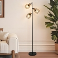 BRILAGI - Grīdas lampa BASKLITE 3xE27/15W/230V koka/melna