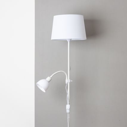 Brilagi - Grīdas lampa CERIA 1xE27/100W/230V + 1xE14/25W balta
