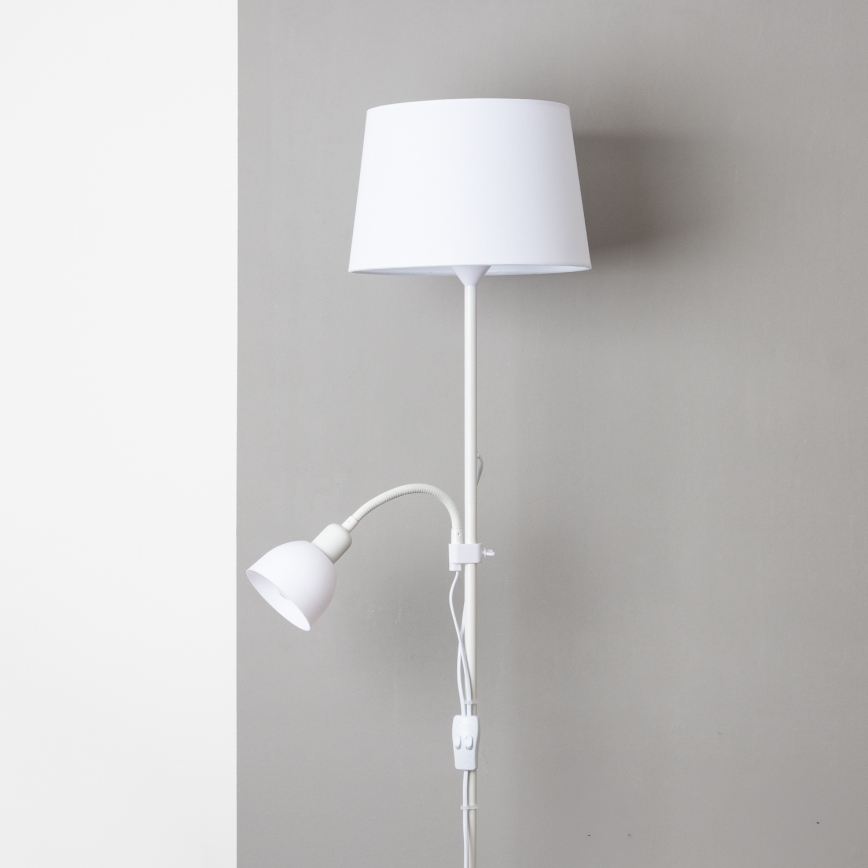 Brilagi - Grīdas lampa CERIA 1xE27/100W/230V + 1xE14/25W balta