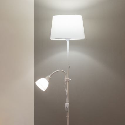 Brilagi - Grīdas lampa CERIA 1xE27/100W/230V + 1xE14/25W balta