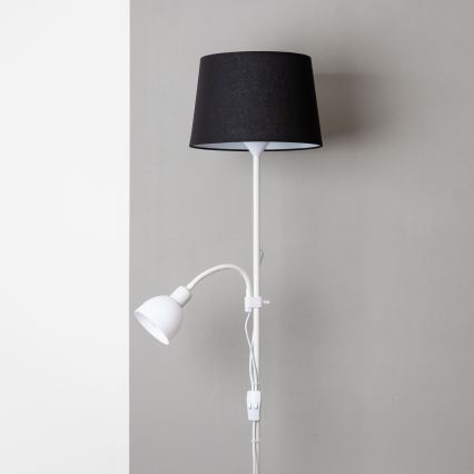 Brilagi - Grīdas lampa CERIA 1xE27/100W/230V + 1xE14/25W balta/melna