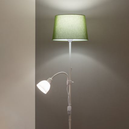 Brilagi - Grīdas lampa CERIA 1xE27/100W/230V + 1xE14/25W balta/zaļa