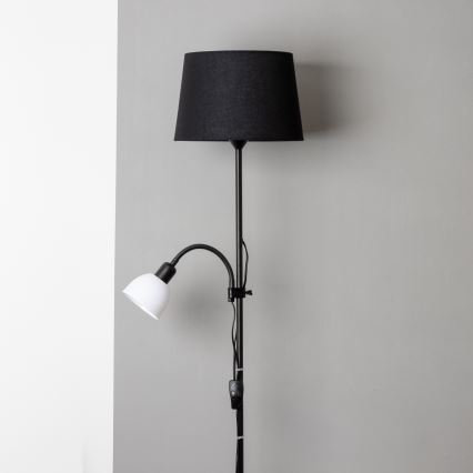Brilagi - Grīdas lampa CERIA 1xE27/100W/230V + 1xE14/25W melna