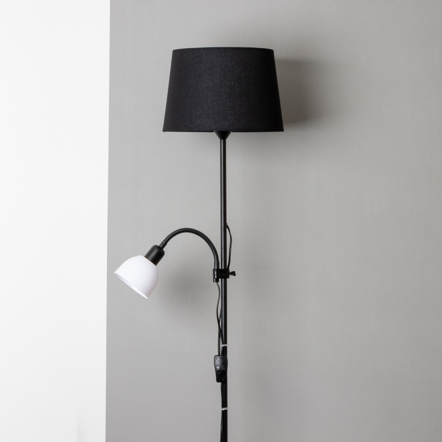 Brilagi - Grīdas lampa CERIA 1xE27/100W/230V + 1xE14/25W melna