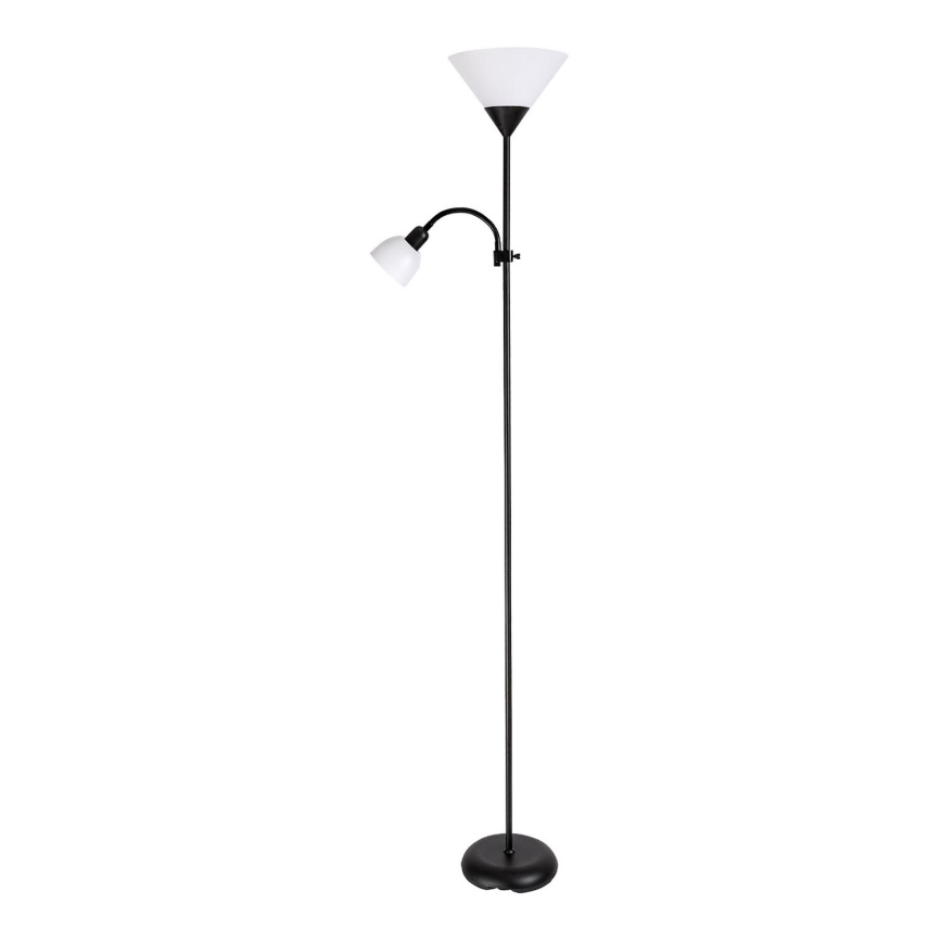 Brilagi - Grīdas lampa CERIA 2 vienā 1xE27/100W/230V + 1xE14/25W melna/balta