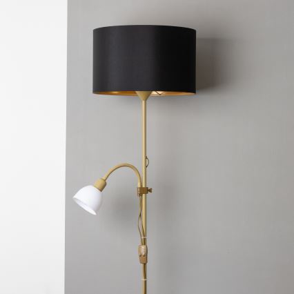 Brilagi - Grīdas lampa CERIA 2in1 1xE27/100W/230V + 1xE14/25W zelta/melna