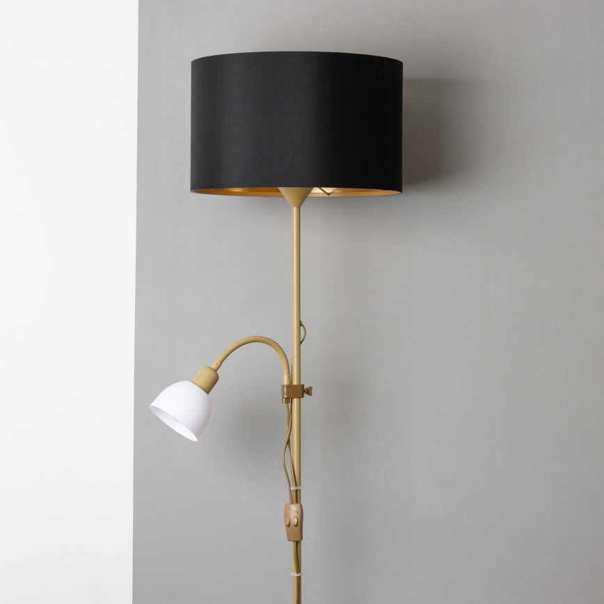 Brilagi - Grīdas lampa CERIA 2in1 1xE27/100W/230V + 1xE14/25W zelta/melna