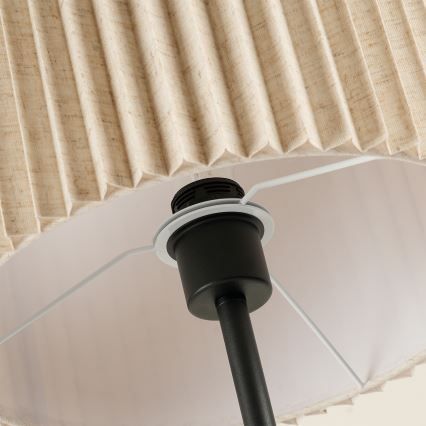 Brilagi - Grīdas lampa NORDIC WAVE 1xE27/15W/230V lina/melna