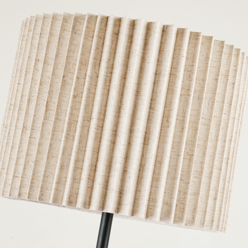 Brilagi - Grīdas lampa NORDIC WAVE 1xE27/15W/230V lina/melna