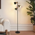 BRILAGI - Grīdas lampa ODENSE 3xE14/10W/230V koka/melna