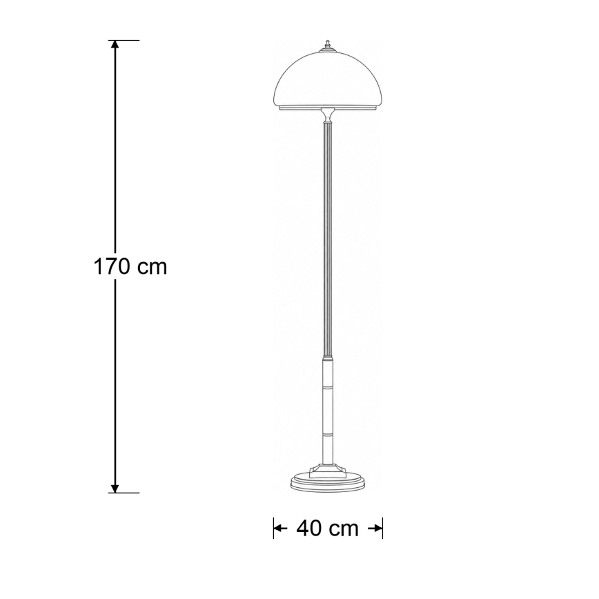 BRILAGI - Grīdas lampa TAURUS 2xE27/15W/230V bronzas krāsā