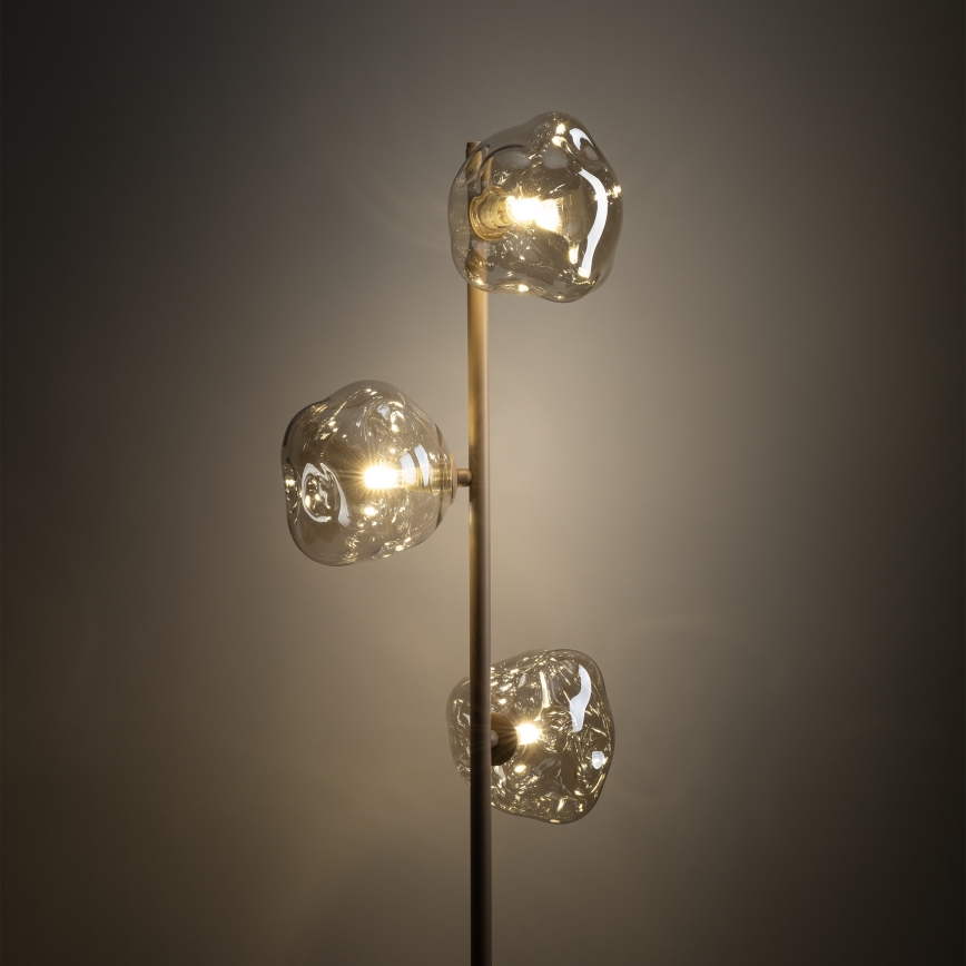 Brilagi - Grīdas lampa VULCANO 3xG9/8W/230V bēša/dūmakaina bēša