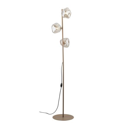 Brilagi - Grīdas lampa VULCANO 3xG9/8W/230V bēša/dūmakaina bēša