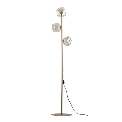 Brilagi - Grīdas lampa VULCANO 3xG9/8W/230V bēša/dūmakaina bēša