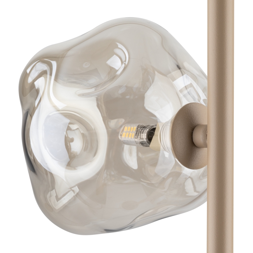 Brilagi - Grīdas lampa VULCANO 3xG9/8W/230V bēša/dūmakaina bēša