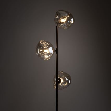 Brilagi - Grīdas lampa VULCANO 3xG9/8W/230V brūna/dūmakaina bēša