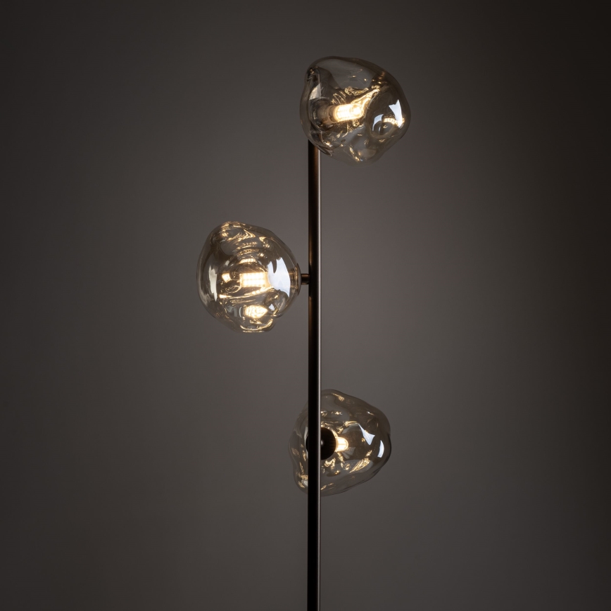 Brilagi - Grīdas lampa VULCANO 3xG9/8W/230V brūna/dūmakaina bēša