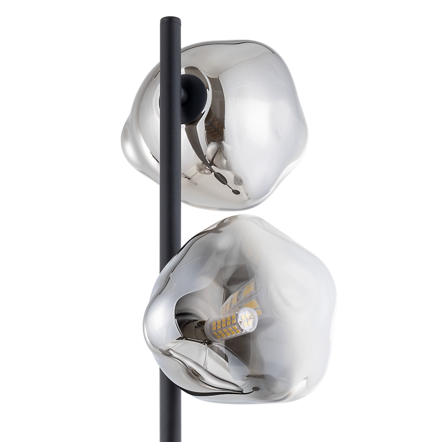 Brilagi - Grīdas lampa VULCANO 3xG9/8W/230V melna/dūmakaina melna