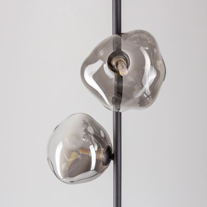 BRILAGI - Grīdas lampa VULCANO 3xG9/8W/230V melna/dūmakaina melna