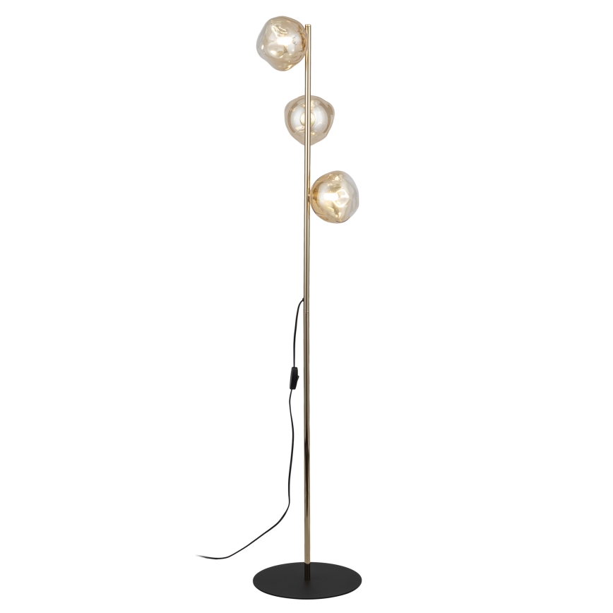 Brilagi - Grīdas lampa VULCANO 3xG9/8W/230V zeltaina/dūmainā bēša