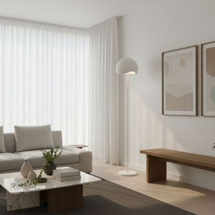 Brilagi - Grīdas lampa WABI SABI 1xE27/40W/230V balta