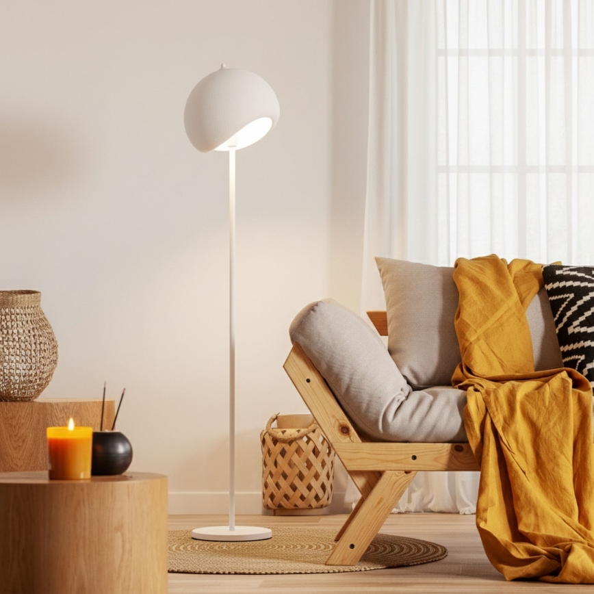 Brilagi - Grīdas lampa WABI SABI 1xE27/40W/230V balta