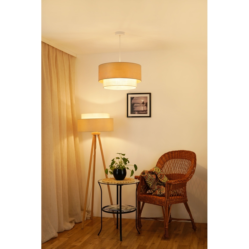 Brilagi - Grīdas stāvlampa ARIZONA BOHO 1xE27/15W/230V bēša