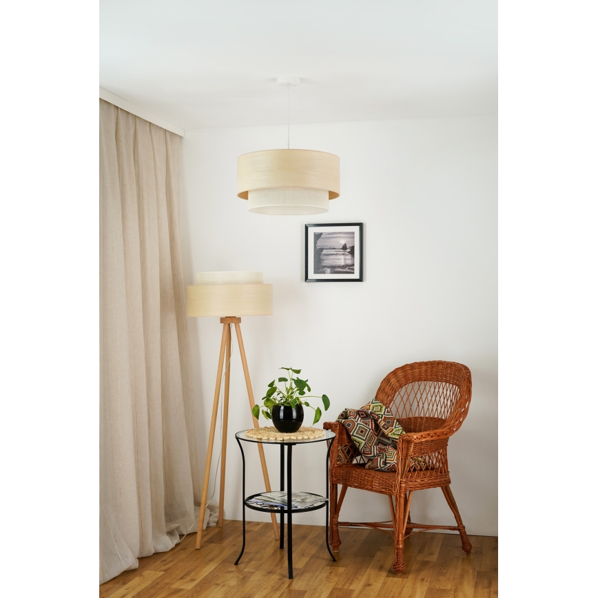 Brilagi - Grīdas stāvlampa ARIZONA BOHO 1xE27/15W/230V bēša