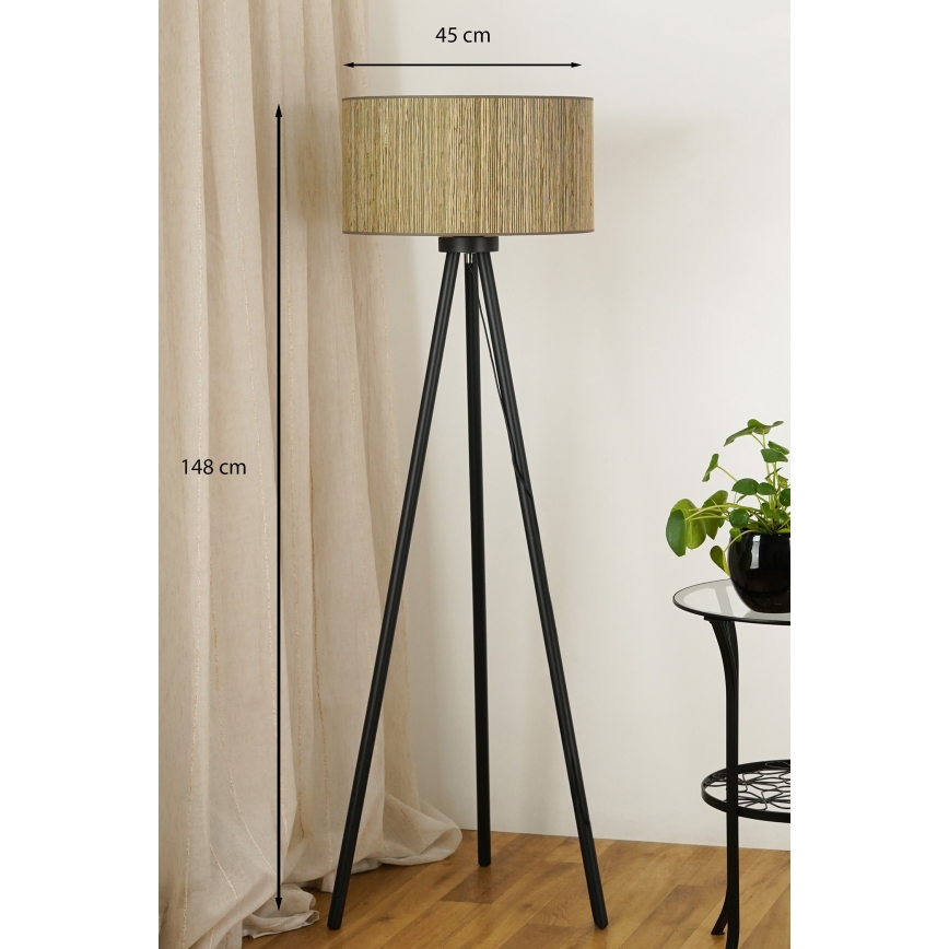Brilagi - Grīdas stāvlampa BOSTON ROLLER 1xE27/15W/230V salmi brūna/zelta