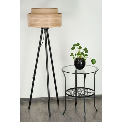 Brilagi - Grīdas stāvlampa MONTANA BOHO 1xE27/15W/230V brūna/melna