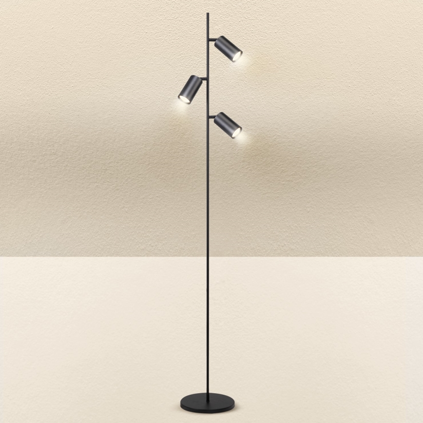 Brilagi - Grīdas stāvlampa SELE 3xGU10/30W/230V melna