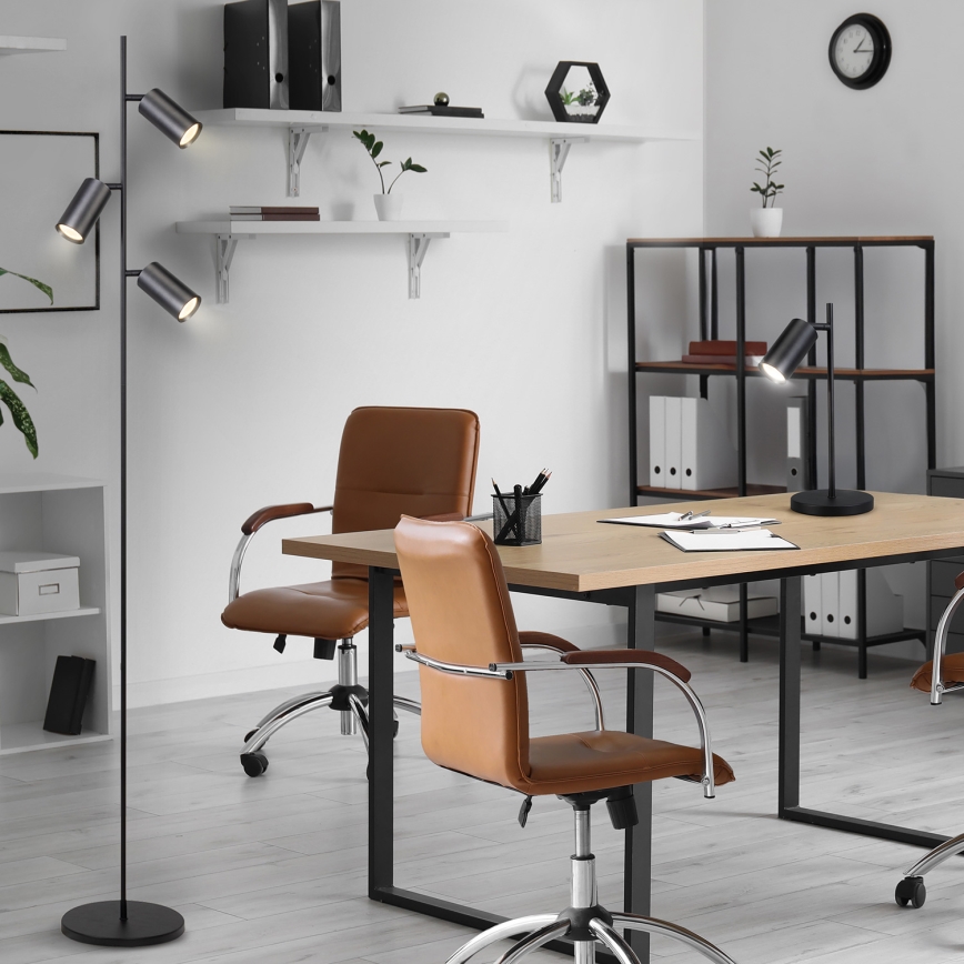 Brilagi - Grīdas stāvlampa SELE 3xGU10/30W/230V melna