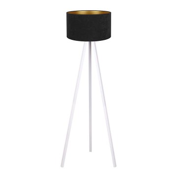 Brilagi - Grīdas stāvlampa VELVET 1xE27/60W/230V balta/melna