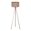 Brilagi - Grīdas stāvlampa VELVET 1xE27/60W/230V bēša