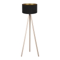 Brilagi - Grīdas stāvlampa VELVET 1xE27/60W/230V bēša/melna