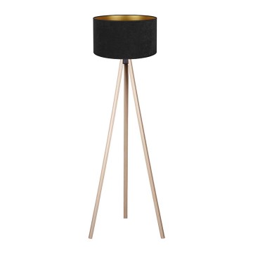 Brilagi - Grīdas stāvlampa VELVET 1xE27/60W/230V bēša/melna