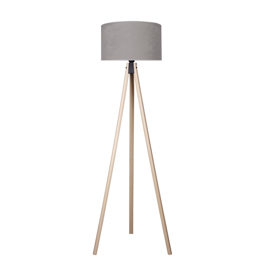 Brilagi - Grīdas stāvlampa VELVET 1xE27/60W/230V bēša/pelēka