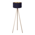 Brilagi - Grīdas stāvlampa VELVET 1xE27/60W/230V bēša/zila