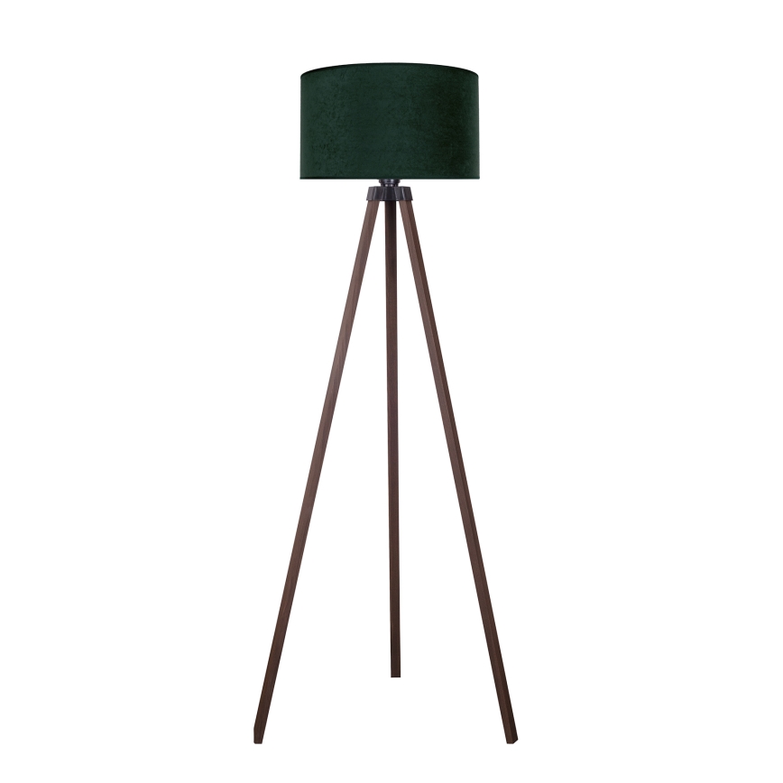 Brilagi - Grīdas stāvlampa VELVET 1xE27/60W/230V brūna/zaļa