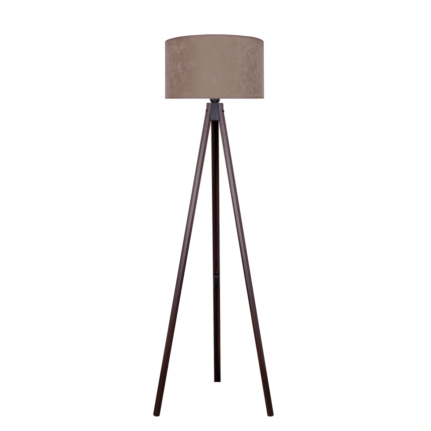 Brilagi - Grīdas stāvlampa VELVET 1xE27/60W/230V venge/bēša