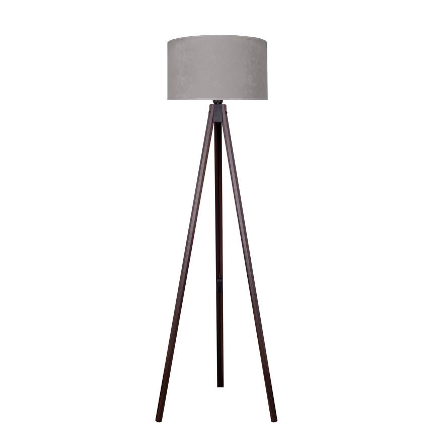 Brilagi - Grīdas stāvlampa VELVET 1xE27/60W/230V venge/pelēka
