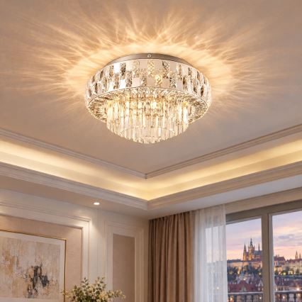 BRILAGI - Griestu gaismeklis AURELIA 5xE14/40W/230V Ø 50 cm spīdīgs hroms