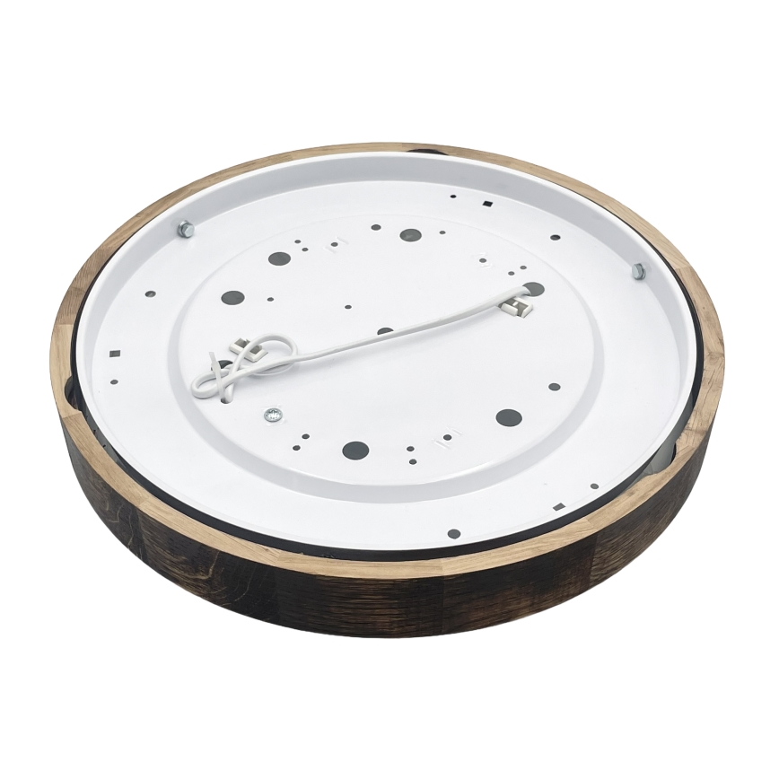 Brilagi - Griestu gaismeklis CARVALHO SLIM SMOKEY 2xE27/60W/230V ozols Ø 37,5 cm