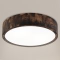 Brilagi - Griestu gaismeklis CARVALHO SMOKEY, 2xE27/60W/230V, ozolkoka, diametrs 37,5 cm