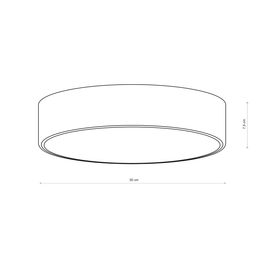 Brilagi - Griestu gaismeklis CLARE 2xE27/24W/230V Ø 30 cm kaki