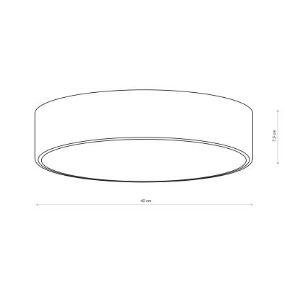 Brilagi - Griestu gaismeklis CLARE 3xE27/24W/230V pr. 40 cm vīnsarkans