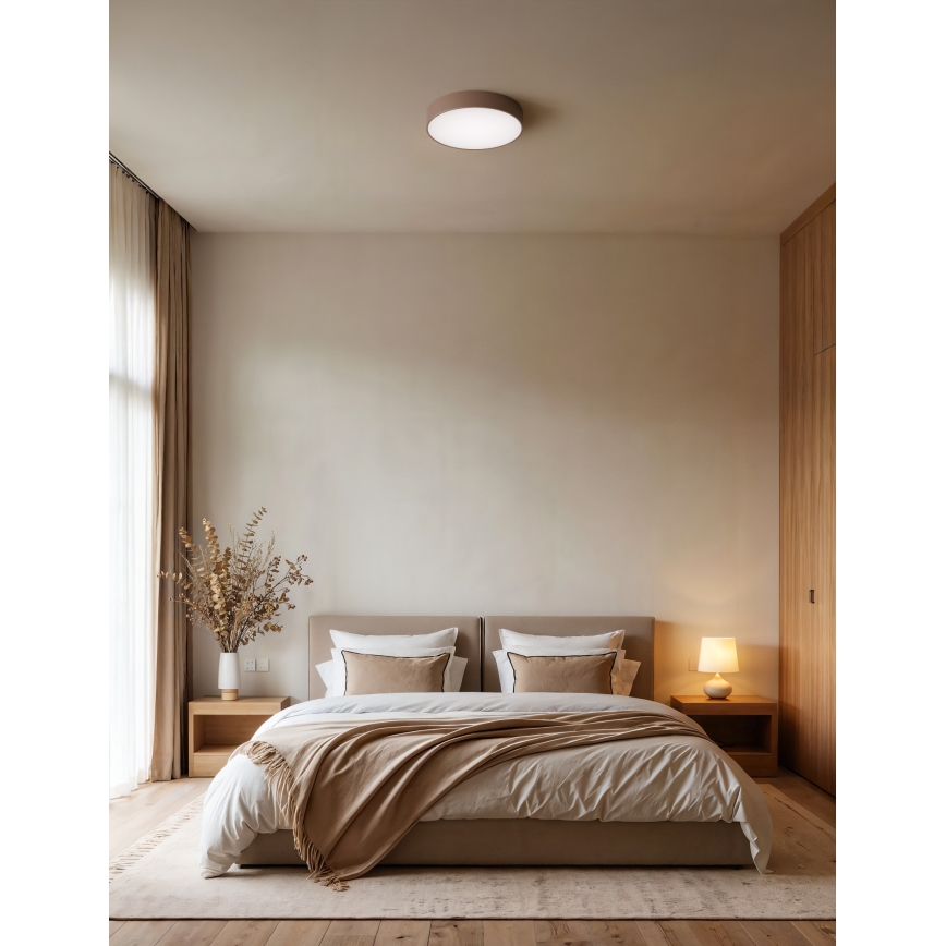 Brilagi - Griestu gaismeklis CLARE 3xE27/24W/230V Ø 40 cm brūns